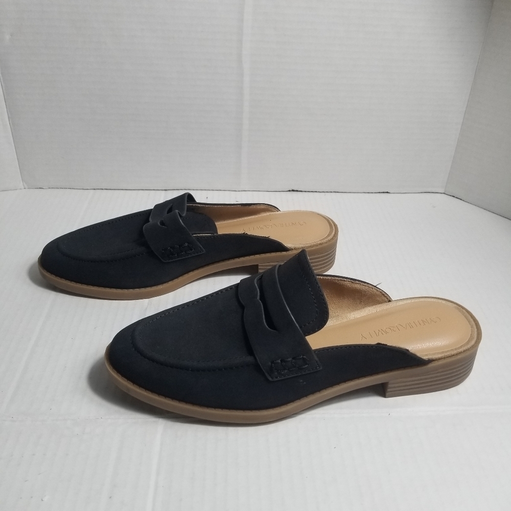CYNTHIA ROWLEY WOMEN'S SMALL HEELED MULES SIZE 8.5 - Picture 6 of 10
